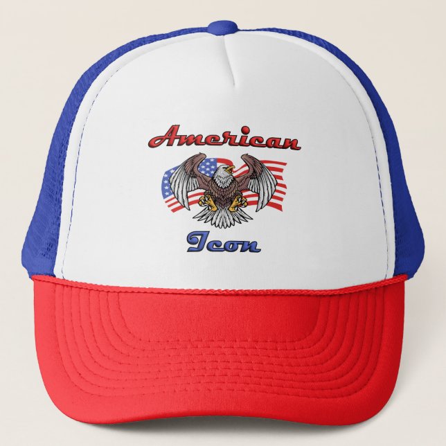 Boné Ícone Americano Clássico Patriótico Pensado (Frente)