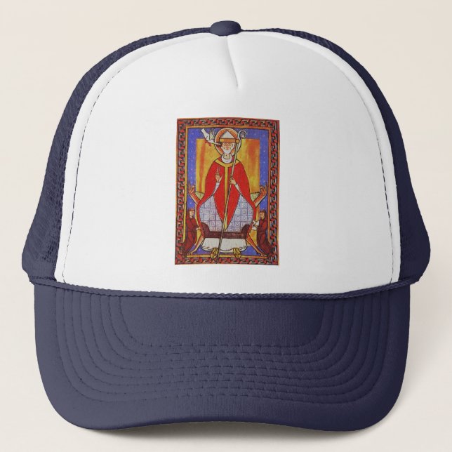 Boné Ícone medieval de São Gregório Magno (Frente)
