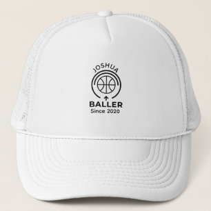 Boné Ícone Minimalista de Basquete Moderno