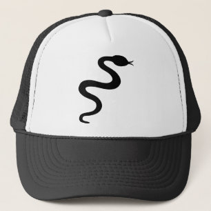 Boné ícone preto do cobra