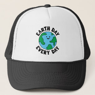 Boné Ícone Terra Feliz do Dia a Dia Ecológico da Terra