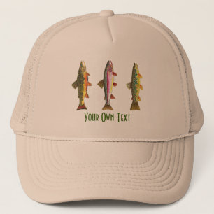 Boné Ictiologia de Pesca Personalizada 3 Trutas