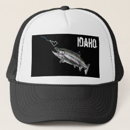 BONÉ IDAHO STEELHEAD - AQUI PESCA PESCADA - IDAHO BRILH