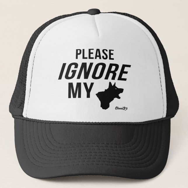 Boné Ignorar meu cachorro (Frente)