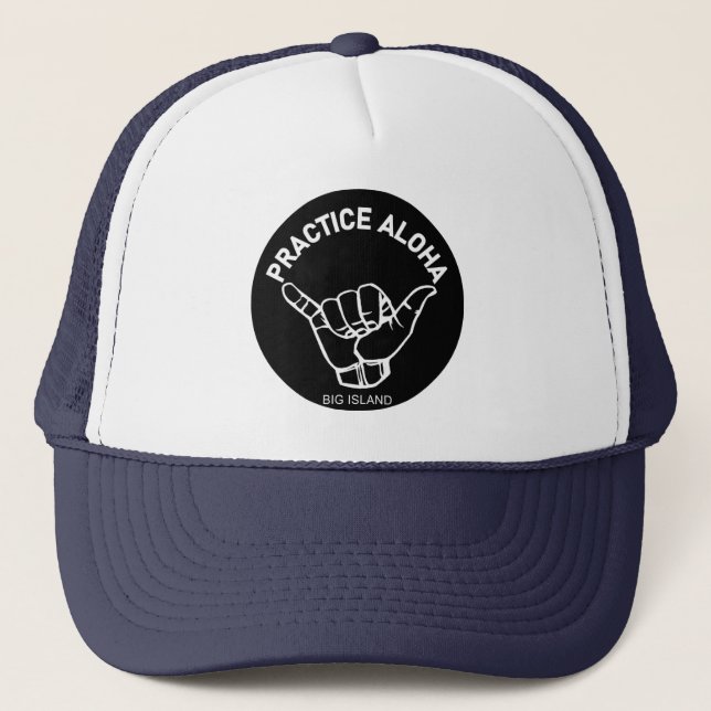 Boné Ilha Grande - Pratique Aloha Shaka (Segure solto) (Frente)