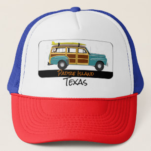 Boné Ilha padre, Texas Surf Woody Hat