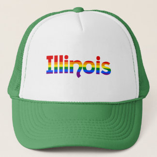 Boné Illinois Rainbow text Hat