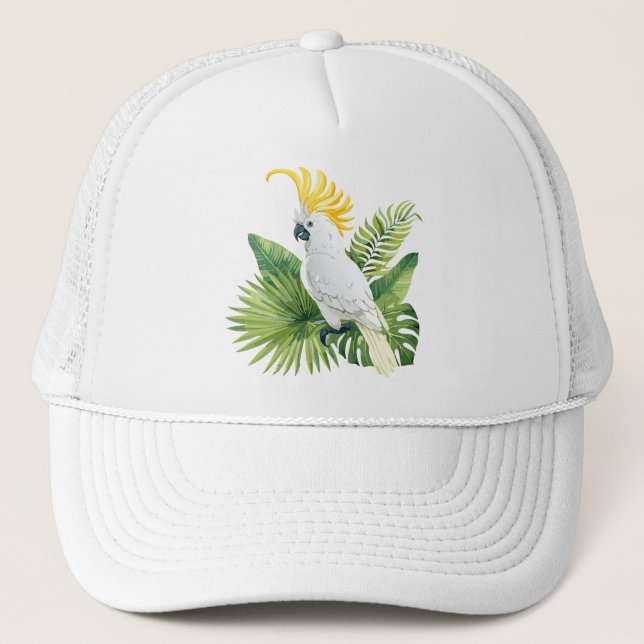 Boné Illustration of parrot cockatoo (Frente)
