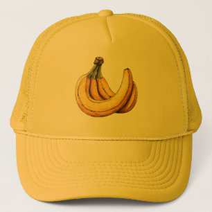 Boné Ilustração de Banana Fresca