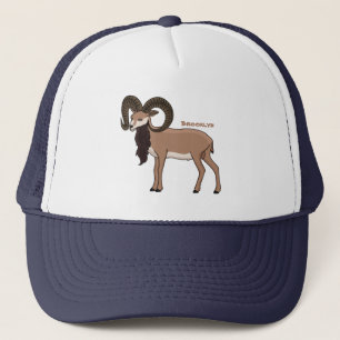 Boné Ilustração de cabra Mouflon