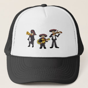 Boné Ilustração de Cartoon de Banda de Mariachi Mexic