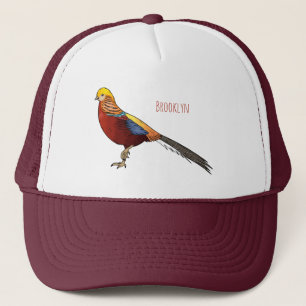 Boné ilustração de desenho animado de aves faisão do ou