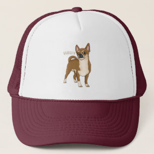 Boné Ilustração de desenho animado de cachorro Chihuahu