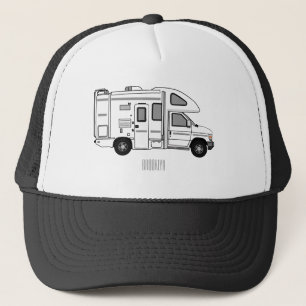 Boné Ilustração de desenho animado de Campervan