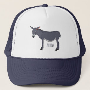 Boné Ilustração de desenho animado de Donkey
