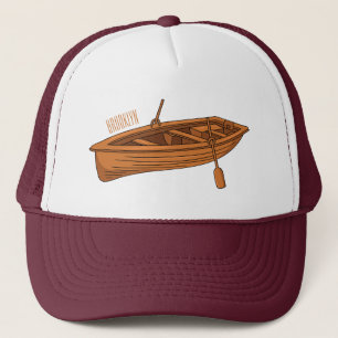 Boné Ilustração de desenho animado em Rowboat