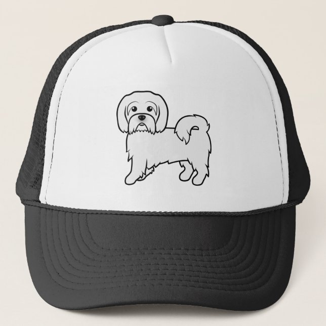 Boné Ilustração de desenho animado fofo do Coton De Tul (Frente)