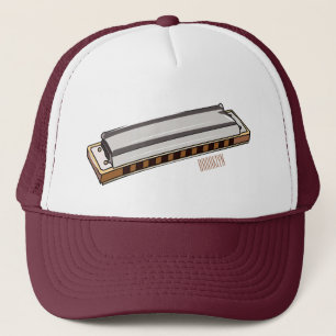 Boné Ilustração de desenho da Harmonica