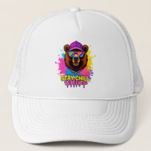 Ilustração de Urso Ousado com Slogan Inspirador