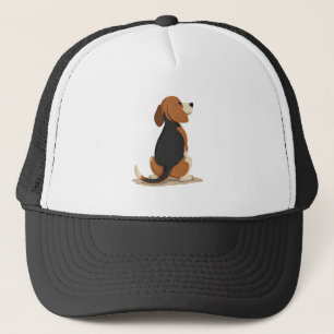 Boné Ilustração de Vista Posterior de Cachorro Beagle V