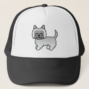 Boné Ilustração do Cão de Cartoon da Cairn Terrier Cute