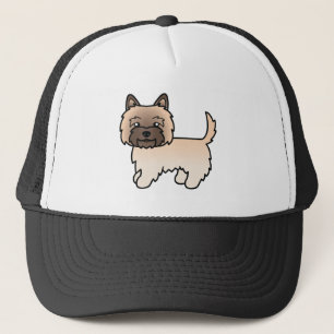 Boné Ilustração do Cão de Cartoon Terrier do Cairn Whea
