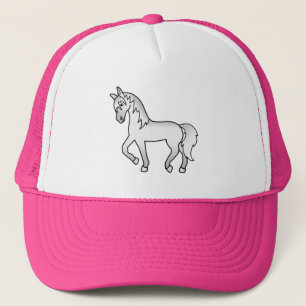 Boné Ilustração do desenho animado de cavalos de Trote