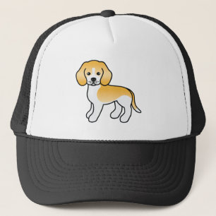 Boné Ilustração do desenho animado de um cachorro bra