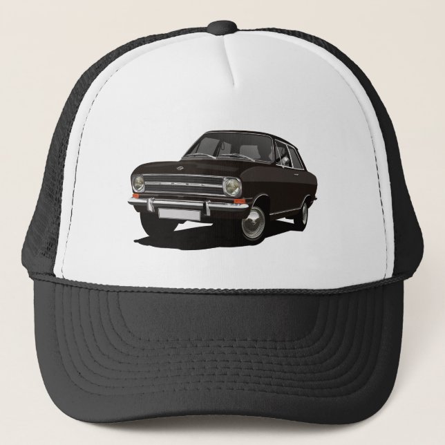 Boné Ilustração do Opel Kadett B Sedan preto - ilustraç (Frente)