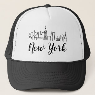 Boné Ilustração do Skyline Nova Iorque
