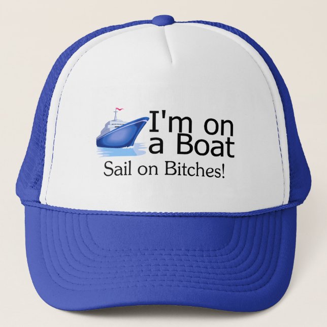Boné Im em um barco (Frente)
