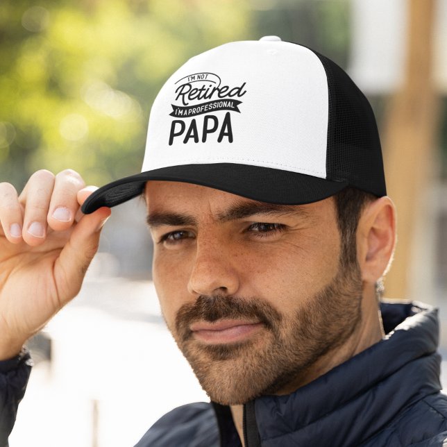 Boné I'm Not Retired I'm a Professional Papa (Criador carregado)