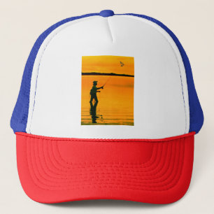 Boné Imagem de Pesca de Voo para Trucker-Hat