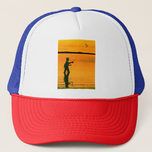 Boné Imagem de Pesca de Voo para Trucker-Hat (Frente)