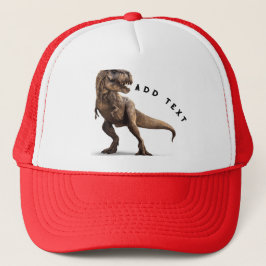Boné Imagem de Répteis Dinossauros Adicionar Texto Impr