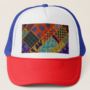 Boné Imitação de retalhos na Índia, canvas de colheita.