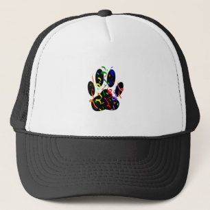 Boné Impressão De Pata De Cão Com Confetti E Streamer