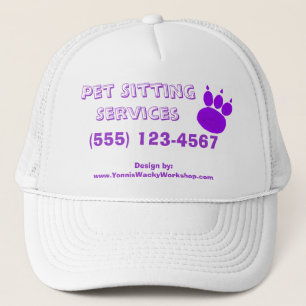 Boné Impressão de Pet Sitting Services Paw