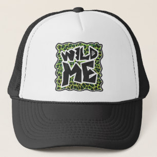 Boné Impressão Preto-Leopardo e Verde