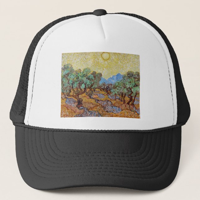 Boné Impressionismo Vincent Van Gogh Olive Trees Famoso (Frente)