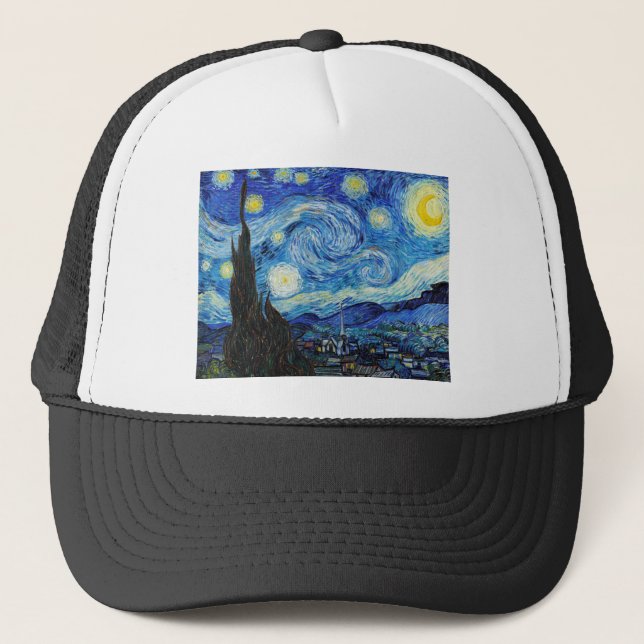 Boné Impressionismo Vincent Van Gogh Starry Night (Frente)