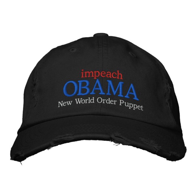 Boné Impulso da Nova Ordem Mundial da OBAMA (Frente)