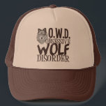 Boné Incrível Wolf<br><div class="desc">Um presente engraçado e fofo de lobo com a OWD, a Transtorno Obsessivo do Lobo e uma fotografia de um lindo lobo cinza. Eu amo animais selvagens, especialmente lobos.</div>