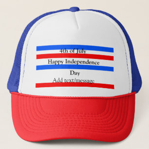 Boné Independência do azul vermelho Dia 4 de julho
