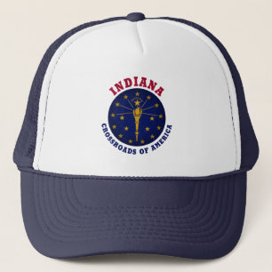 BONÉ INDIANA CROSSROADS ESTADUAL FLAG TRUCKER HAT