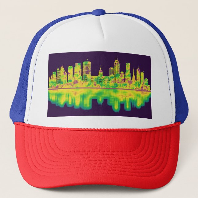 Boné Indianapolis Indiana Skyline (Frente)