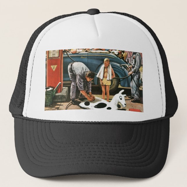 Boné Inflando o brinquedo da praia (Frente)