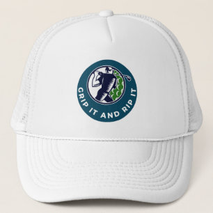 Boné Infusão de Golfe "Segure e Rasgue!" Golfista Golfe