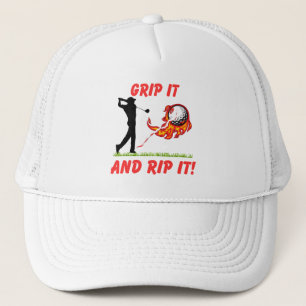 Boné Infusão de Golfe "Segure e Rasgue!" Golfista Golfe
