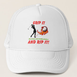 Boné Infusão de Golfe "Segure e Rasgue!" Golfista Golfe